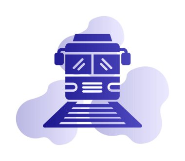 tren simgesi vektör illüstrasyonu 