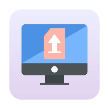 Simgeyi trendy düz tarzda yükle