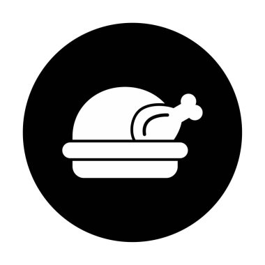 tavuk simgesi vektör illüstrasyonu