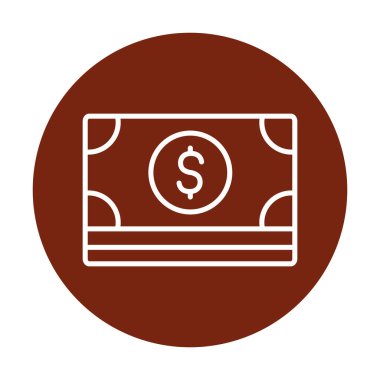 Basit ödeme finans simgesi, vektör illüstrasyonu