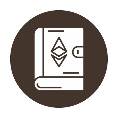 Kitap simgesi, vektör illüstrasyonunda ruhani işaret