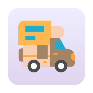 Kamp simgesi vektör illüstrasyonu