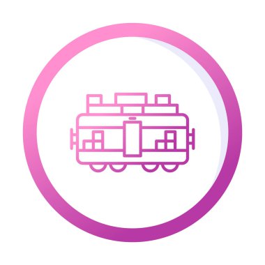 Tren kargosunun vektör çizimi