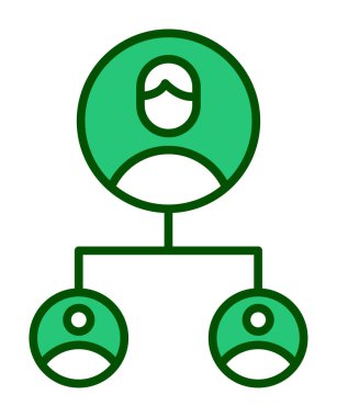 Basit Yardımcı Pazarlama simgesi, vektör illüstrasyonu