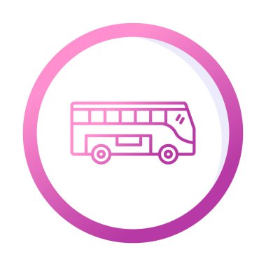 bus simgesi tasarım logo şablonu