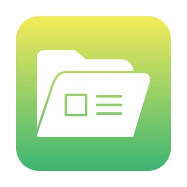 klasör renkli vektör simgesi 