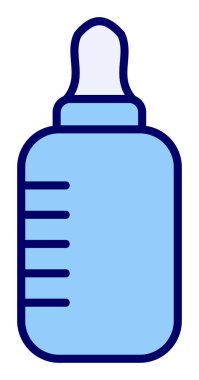  Basit Bebek Şişesi illüstrasyonu