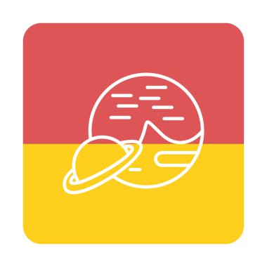 UFO simgesi vektör illüstrasyonu