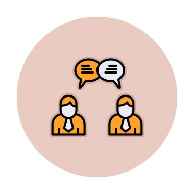 Kullanıcılar iletişim konsepti vektör illüstrasyonunu sohbet