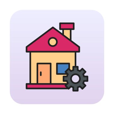 Ev onarım simge vektör çizim