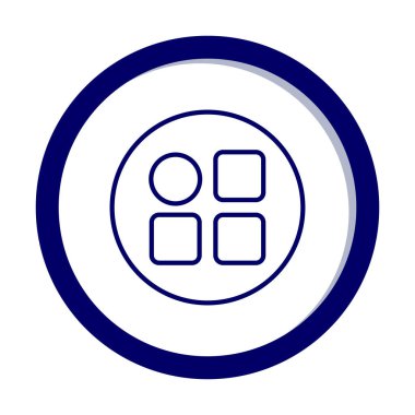 Menü web simgesi, vektör çizim