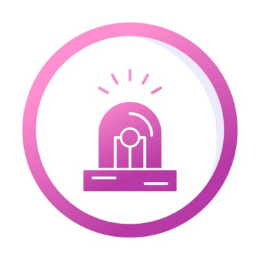 Siren simgesi vektör illüstrasyonu