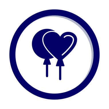 balonlar web basit illüstrasyon, parti konsepti