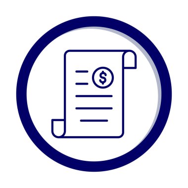 Bill simgesi, vektör çizimi 