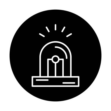 Siren simgesi vektör illüstrasyonu