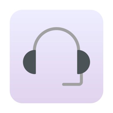 kulaklık simgesi vektör illüstrasyon destek servisi