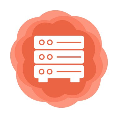 ağ simgesi çizimi. Sunucu                    