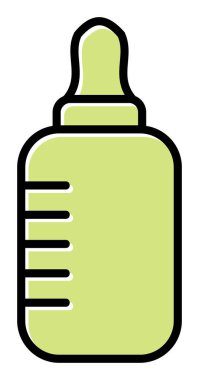  Basit Bebek Şişesi illüstrasyonu