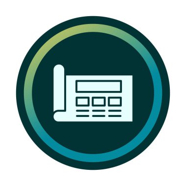 Şablon simgesi, vektör illüstrasyonu basit tasarım