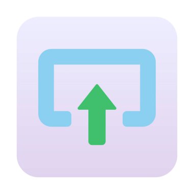 Girdi düz vektör simgesi