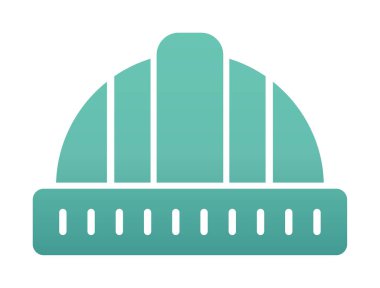 Sabit şapka simge vektör çizim