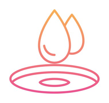 su damlası ağ simgesi, vektör illüstrasyonu 