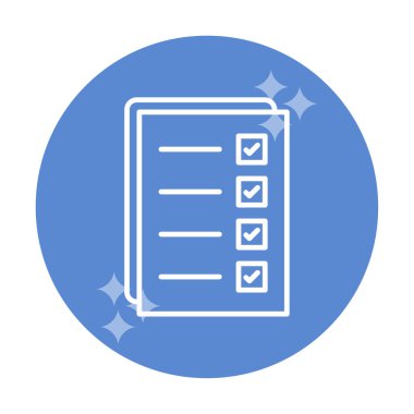 Kontrol listesi vektör illüstrasyonu