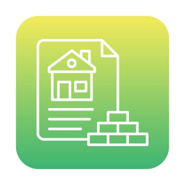 Ev Dosyası simgesi, vektör illüstrasyonu 