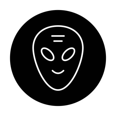 Sevimli uzaylı karakter Vektör illüstrasyonu