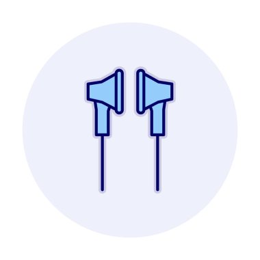 Kulaklık simge vektör çizim