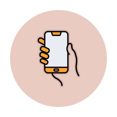 Modern akıllı telefon simgesinin vektör çizimi