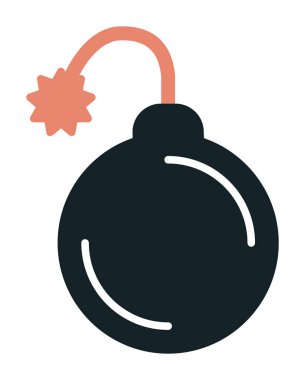 Bomba yassı ikon. vektör renk çizimi