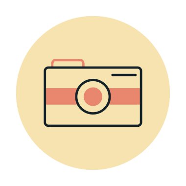 Kamera. Web simgesi basit illüstrasyon 