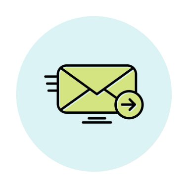 zarf, posta simgesi vektör illüstrasyonu