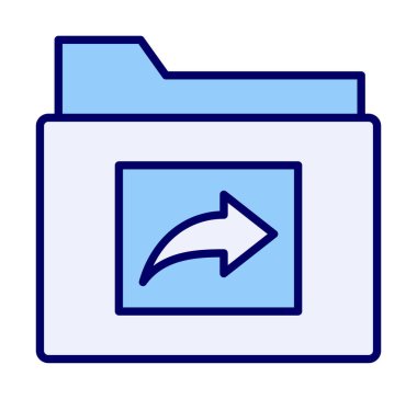 klasör renkli vektör simgesi 