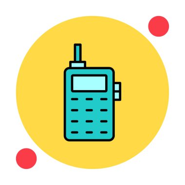 eski telefon simgesini, vektör çizim