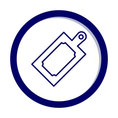 Kesme tahtası simgesi, vektör illüstrasyonu