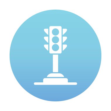 Trafik ışığı web simgesi illüstrasyonu