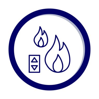 Sıcaklık Denetim simgesi, vektör resimleme 