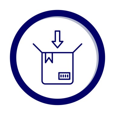 paket simgesi vektör illüstrasyonu