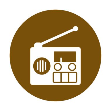  radyo simgesi vektör illüstrasyonu