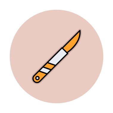 Cerrahi bıçak. Web simgesi basit illüstrasyon 