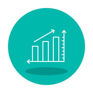 Grafik. Web simgesi basit illüstrasyon 