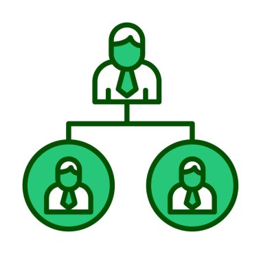 Beyaz arkaplanda Takım Yönetimi vektör çizimi