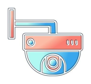 Gözetleme. Web simgesi basit illüstrasyon