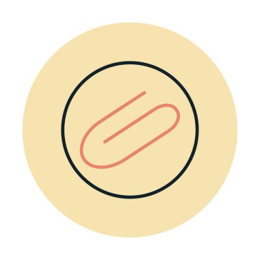 Eklenti simgesi. vektör renk çizimi