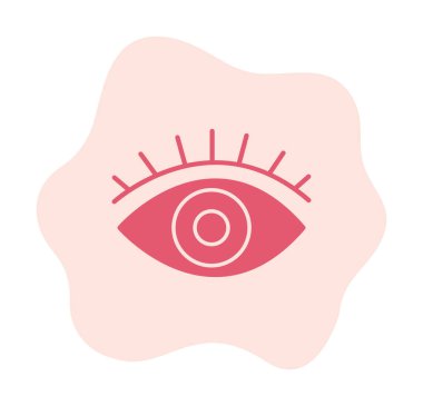 Göz simgesi, vektör illüstrasyon tasarımı 