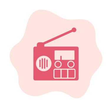  radyo simgesi vektör illüstrasyonu