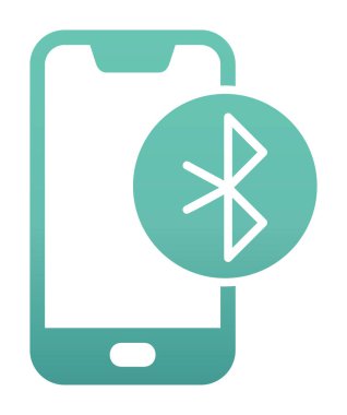 Bluetooth simgesi vektör çizim