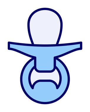 Emzik simgesi web basit illüstrasyon